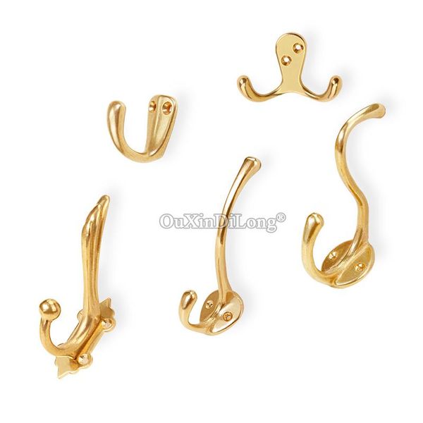 

robe hooks classic retro 10pcs european solid brass coat hat hook key bag clothes hangers with screws