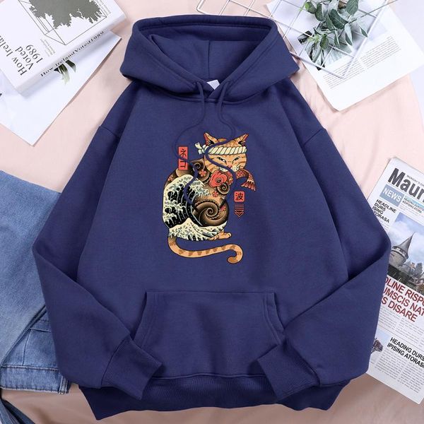 

men's hoodies & sweatshirts take fish cat brand print mens sweatshirt vogue trendy street hooded hoody sport pullover men plus size str, Black