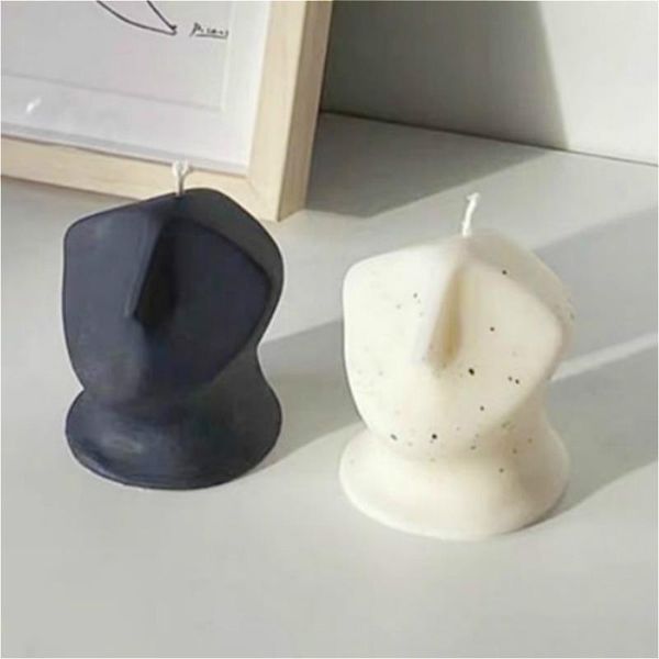 

craft tools art-object face candle silicone mold plaster gypsum sculpture scented wax resin diy handmade soap making