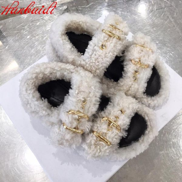 

slippers summer fluffy raccoon fur shoes women realfur flip flop flat furry slides outdoor sandals woman tenis masculino, Black