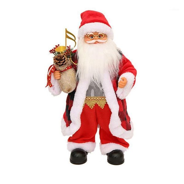 

christmas decorations for home electric santa 50cm glow doll year children's gifts shop window ornaments