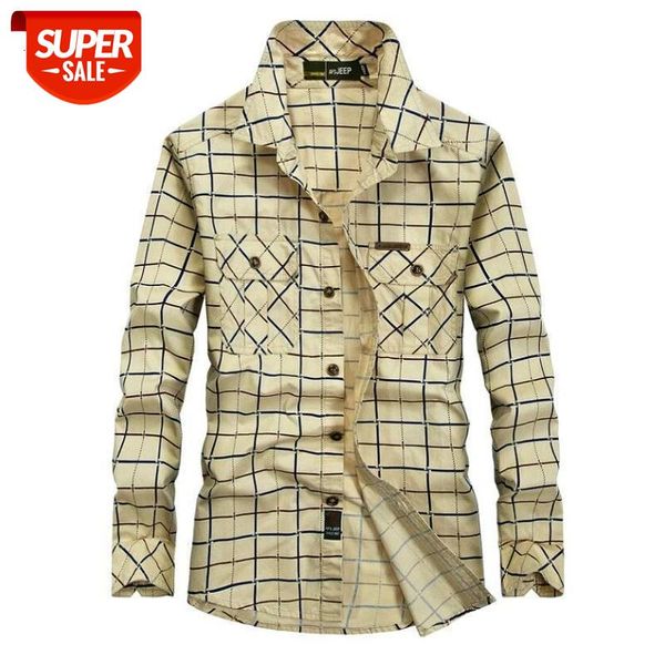 

brand shirt men 2020 casual plaid shirt men pure cotton long sleeves military shirts camisa masculina plus size -5xl #dj4w, White;black