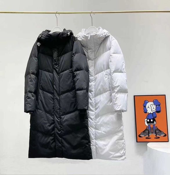 

ds family special lovers' goose down thickened long et 90% white, Black