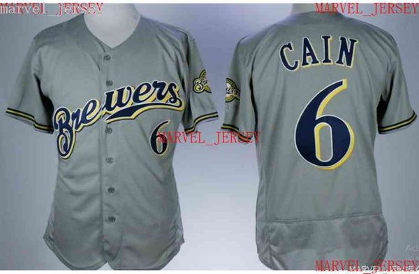 Homens mulheres jovens Lorenzo Cain Baseball Jerseys costura personalizar qualquer nome N￺mero Jersey XS-5xl