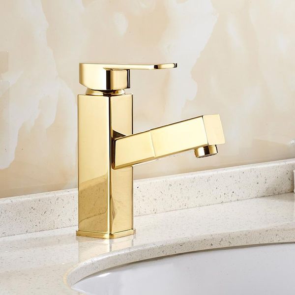 

bathroom sink faucets golden pull out basin faucet and down withdraw tap jm2025