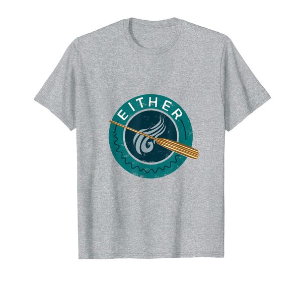 

either oar premium quality t-shirt, White;black