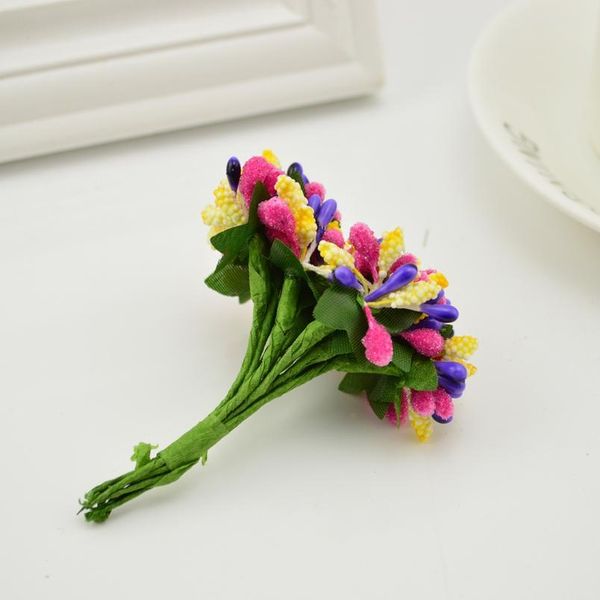 

144pcs diy wreath candy gift box wedding decoration accessories artificial stamens flowers for home handicrafts scra qylmzl