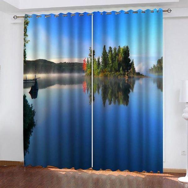 

curtain & drapes custom 3d fabric landscape curtains soundproof windproof