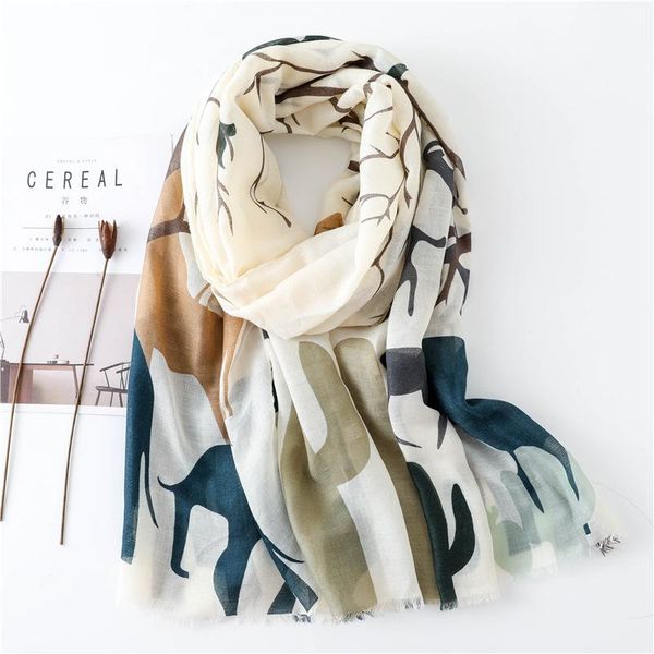 

scarves 2021 printed shawl cotton scarf women sun-resistant silk scarves-style headscarf cashmere winter blanket, Blue;gray