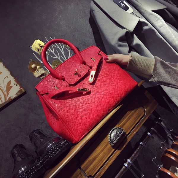 

factory outlet design women's 2021 new style fashion classic litchi pattern bag portable one shoulder oblique cross