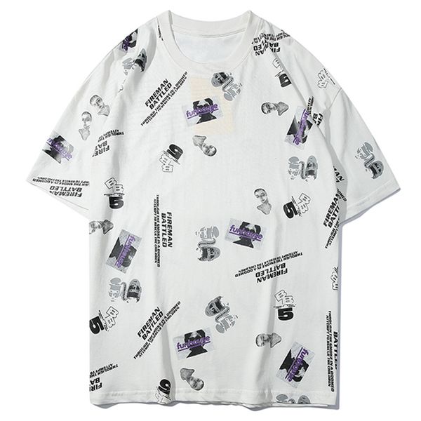 

new aelfric eden retro t shirts letter harajuku men hip oversize tshirt streetwear summer short sleeve cotton hipst prkw, White;black