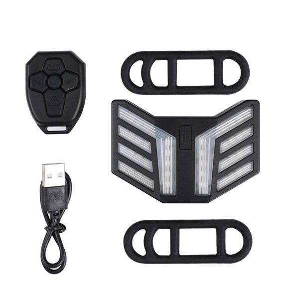 

bike lights bicycle tail light usb rechargeable cycling safety led rear lamp wireless romote taillight with horn riding accessories