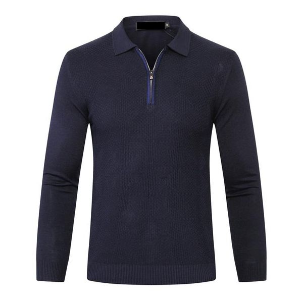 

sweater wool men's 2021 new business zipper long sleeve england comfortable big size -5xl, White;black