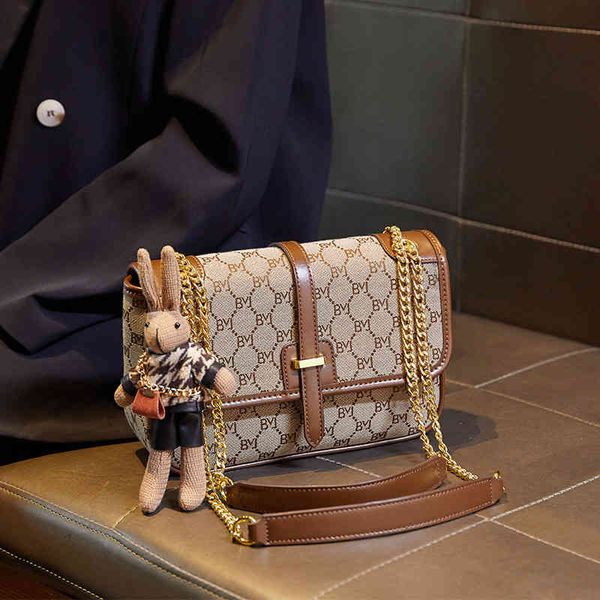 

handbag bag female 2021 autumn trend small square fashion simple drawstring versatile chain single shoulder diagonal cross, Black;red