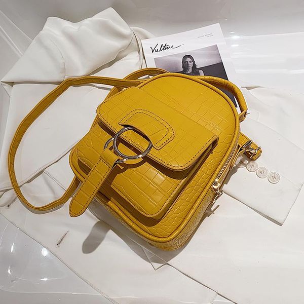 

shoulder bags crocodile pattern tote bag 2021 high-quality pu leather women's designer handbag travel messenger rucksack