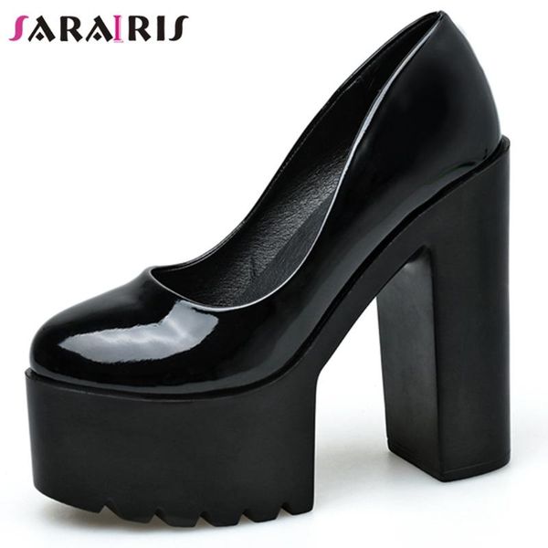 

dress shoes sarairis super high platform pumps women cool date ladies spring fashion block heels, Black