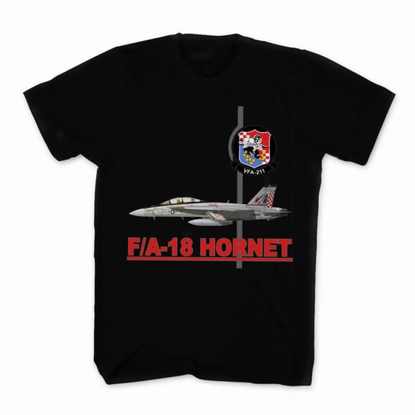 

men's t-shirts us navy vfa-211 checkmates squadron f/a-18 hornet fighter t-shirt. summer cotton o-neck short sleeve mens t shirt s-3xl, White;black