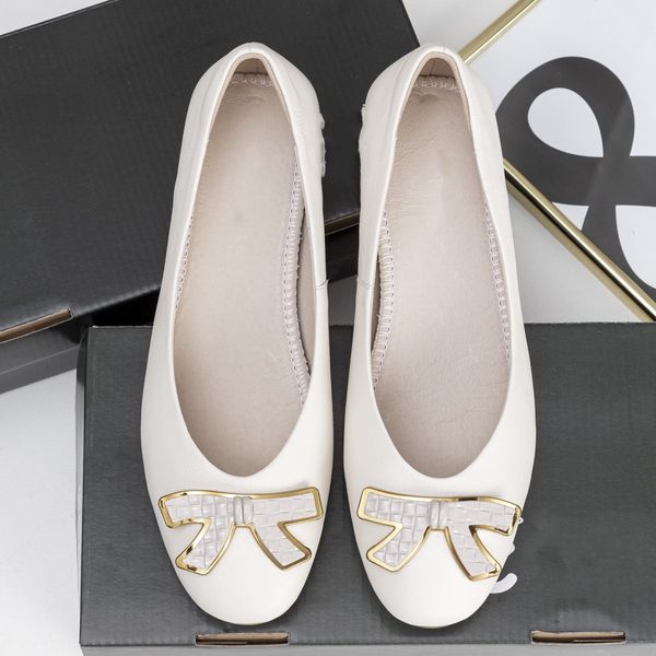 

the first layer of cowhide single women's spring sandals new fashion leather bow thick heel shallow flat shoes trendy all-match 01, Black