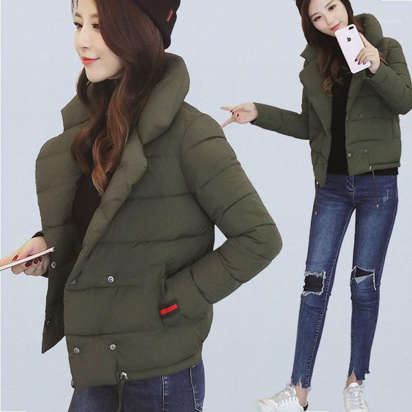 

small clothes back season special selling cotton woman short fund thickening easy cotton-padded jacket student bread serve1, Black