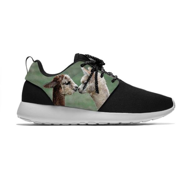 

sneakers alpaca animal creative cute vogue kids sport running shoes casual breathable 3d print boys children girl, Black;red