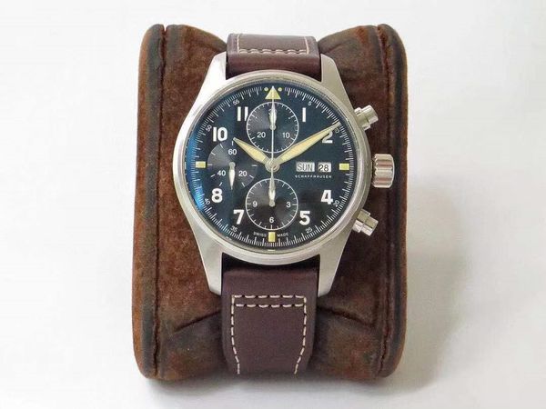 

zf mks produces the foo fighter series movement with date and hour three hands using a bronze spiral crown counterclockwise, Slivery;brown