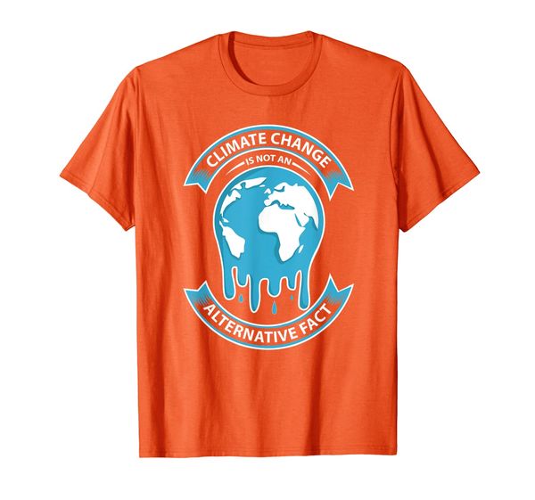 

climate change is not an alternative fact climate t-shirt, White;black