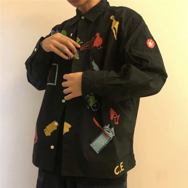 

cavempt ce big 1:1 men of the vintage women make old shirt cavv empt shirts zuf1, White;black