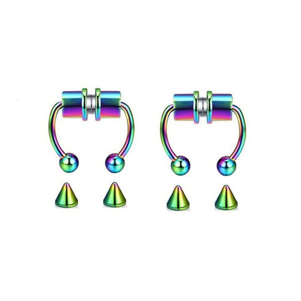 

magnetic false perforated magnet stainless steel jewelry puncture