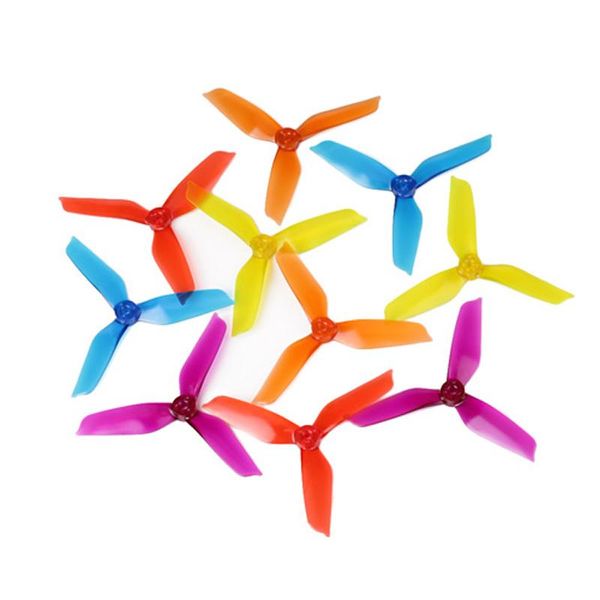 

smart home control 20pcs/lot dys 5*5.1 inch xt50513 fpv tri blade plastic propeller cw/ccw pc material w/ jelly color props for helico(10pai