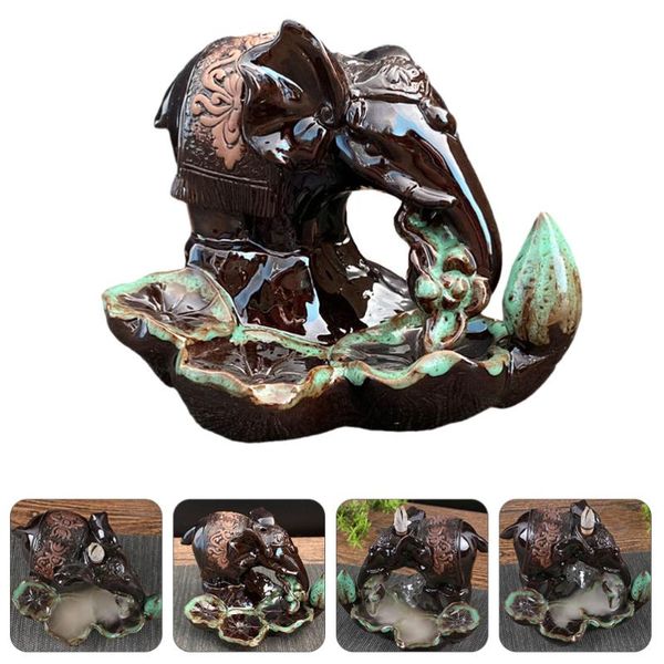 

backflow elephant incense burner household vintage deskdecor incense burner