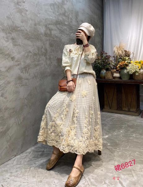 

skirts 21 spring and summer female japanese forest lace half-length skirt half sh6827, Black