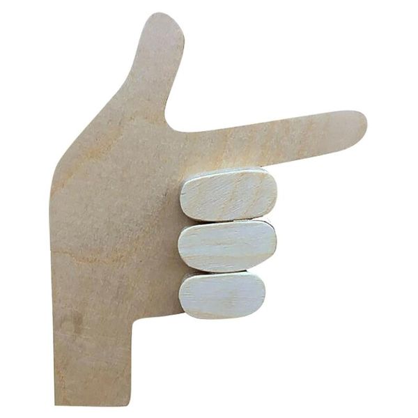 

hooks & rails storage rack coat hanger creative wooden gesture hook decoration household chain kitchen wall hanging key clothes