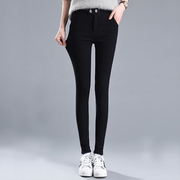 

classic leggings zipper magic women capris high waist femme stretch thin spring autumn casual winter pencil, Black;white