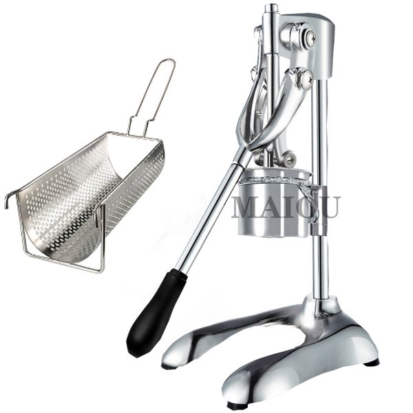 

30cm long french fries cutter extruder potato press maker stainless steel potato chips making machine for household commercial