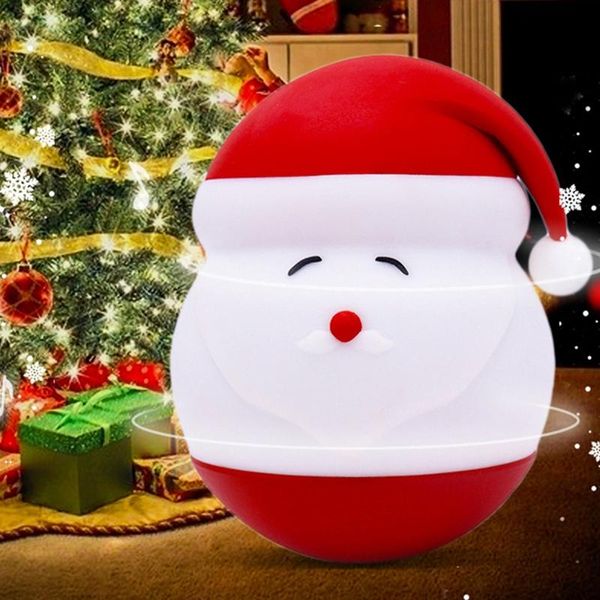 Bonito Santa Decorativa Mesa Lâmpada Noite Luz LED Luzes Quarto Lighting Quarto Decoração Kids Sala Decoração Luminaria Linda Presente CCE8329