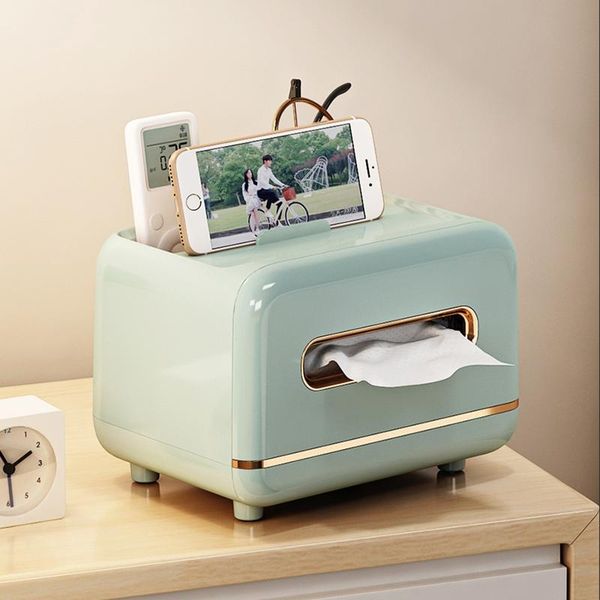 

tissue boxes & napkins nordic plastic with remote control holder multifunctional paper storage box home office counterorganizer