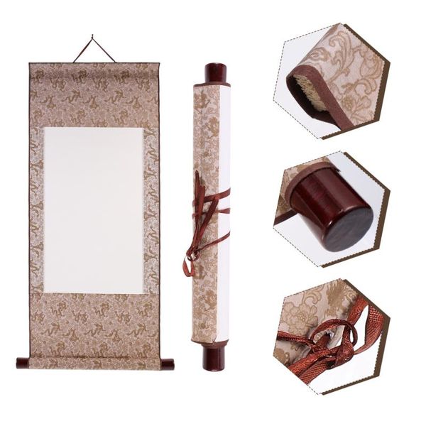 

paintings 2pcs blank chinese scroll paper painting custom calligraphy