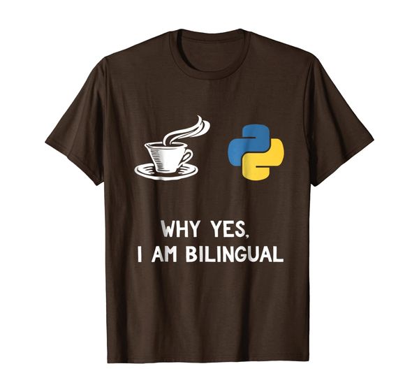 

Funny Python Java Programmer Shirt Bilingual Coder Gift Tee, Mainly pictures