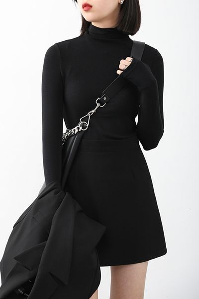 

women's sweaters optional sweater soft, comfy skin, half turtleneck, tall collar, battery, female blouse r79c, White;black