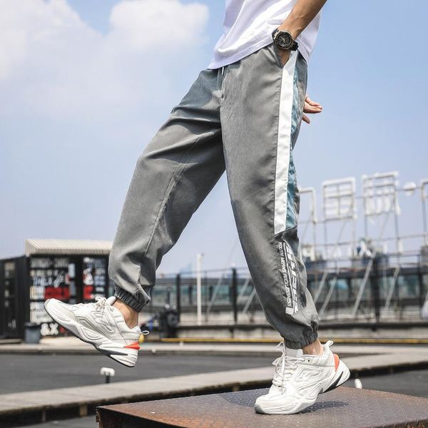 

men's pants casual 2021 spring large tooling sportswear leggings, Black