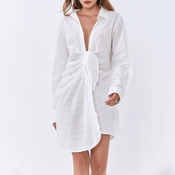 

casual dresses women cotton white shirt asymmetrical long sleeve loose high waist ruched summer cdpk, Black;gray