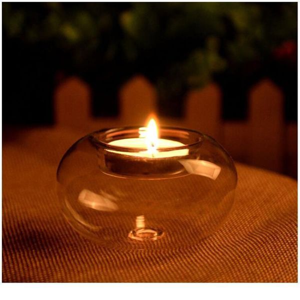 

new fashion candle holder crystal clear globe glass home office party wedding exquisite decor create romantic at qyluai