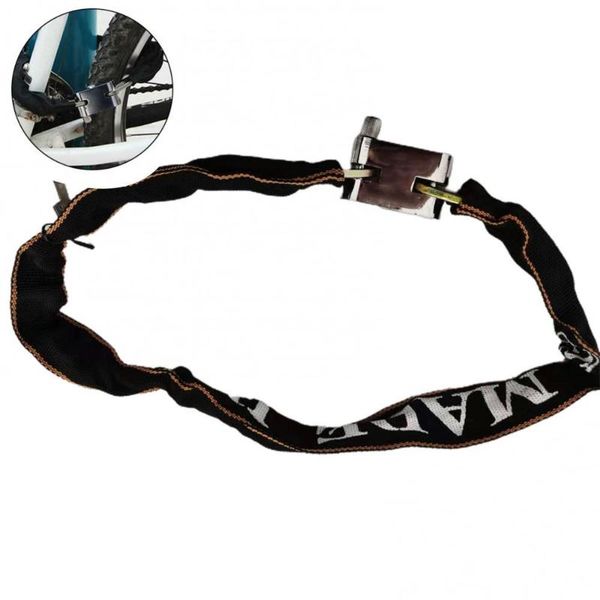 

bike locks universal motorbike motorcycle bicycle anti-theft security chain lock padlock