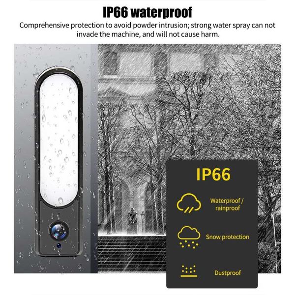 

two way audio security camera motion detection floodlight outdoor wireless wall light aluminum alloy 2mp wifi home surveillance
