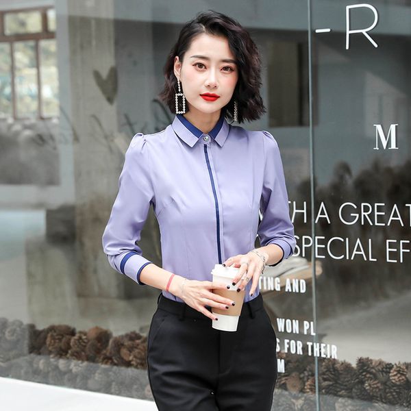 Camicie da donna in chiffon moda coreana Office Lady Camicette da donna a righe Plus Size 5XL Top e camicette da donna Femininas Elegante 210225