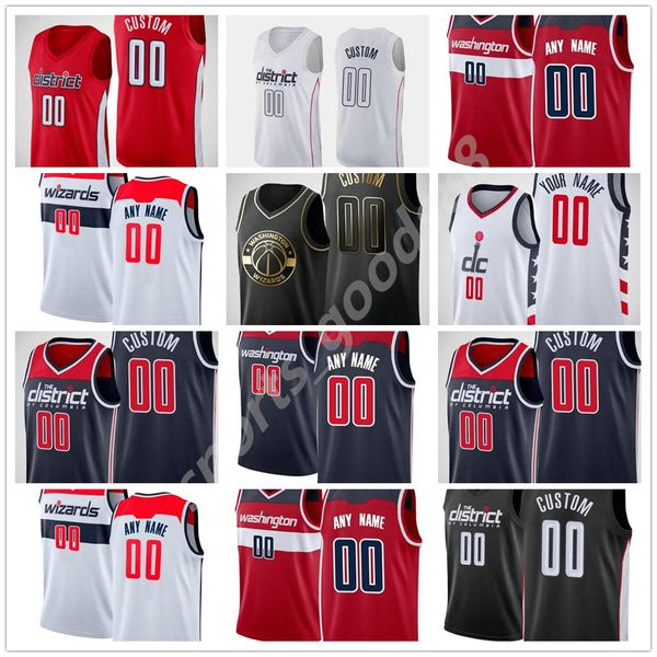 

2020 basketball draft pick jerseys deni 9 avdija vit krejci bradley 3 beal john 2 wall rui 8 hachimura robin lopez davis bertans 05, Black