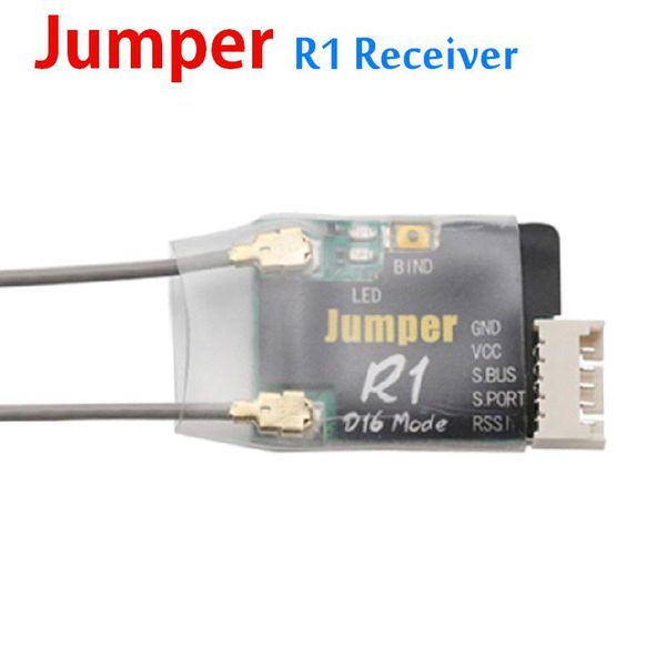 

smart home control jumper r1 receiver 16ch sbus para t16 pro plus compatible with frsky d16 d8 r8 / d16-t16 t12 x9d x7