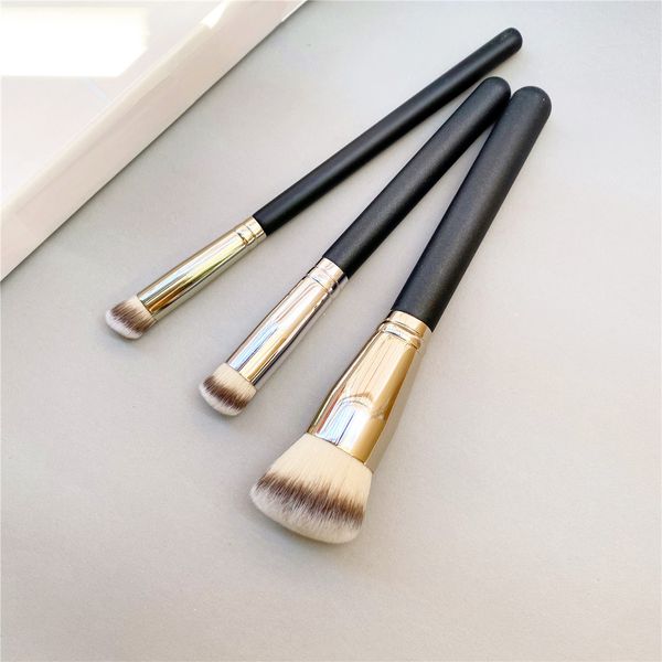 

Synthetic Slanted Foundation Concealer Makeup Brushes 170 270 370 Flawless Full Covrage Liquid Cream Beauty Cosmetics Brush Tool, No-logo