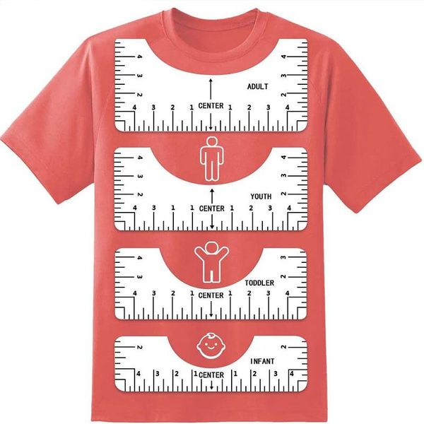 

other arts and crafts 7pcs/8pcs t shirt guide ruler for guiding tshirt measurement with size chart diy drawing template craft tool drafting
