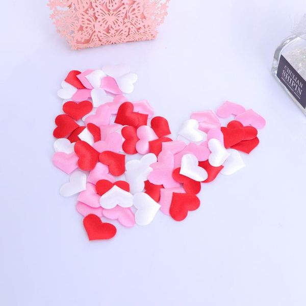 

300pcs artificial petals love heart fake sponge heart party supplies wedding engagement table confetti decoration (pink, red, wh